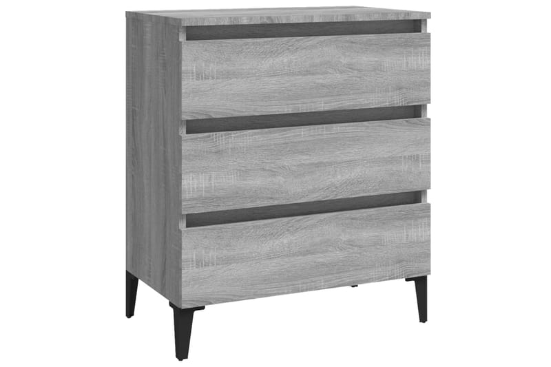 beBasic Senkki harmaa Sonoma 60x35x69 cm tekninen puu - Harmaa - Säilytys - Säilytyskalusteet - Lipasto