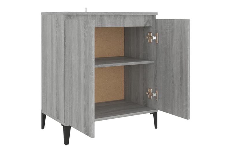 beBasic Senkki harmaa Sonoma 60x35x70 cm tekninen puu - Harmaa - Säilytys - Säilytyskalusteet - Senkki