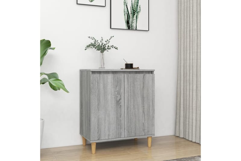 beBasic Senkki harmaa Sonoma 60x35x70 cm tekninen puu - Harmaa - Säilytys - Säilytyskalusteet - Senkki