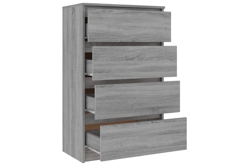 beBasic Senkki harmaa Sonoma 60x35x98,5 cm tekninen puu - Harmaa - Säilytys - Säilytyskalusteet - Lipasto