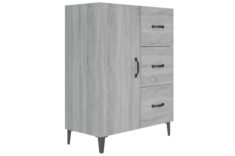 beBasic Senkki harmaa Sonoma 69,5x34x90 cm tekninen puu - Harmaa - Säilytys - Säilytyskalusteet - Lipasto