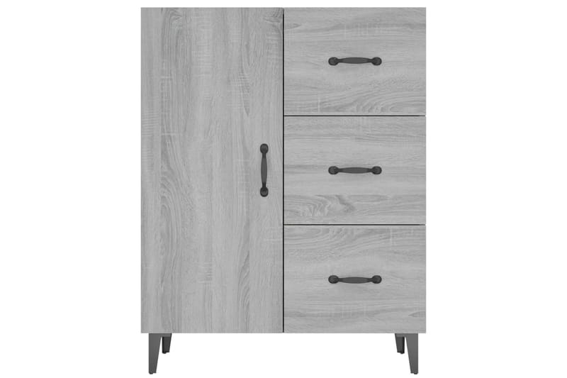 beBasic Senkki harmaa Sonoma 69,5x34x90 cm tekninen puu - Harmaa - Säilytys - Säilytyskalusteet - Lipasto