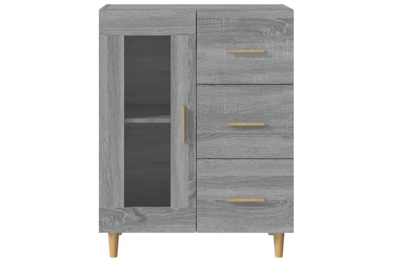 beBasic Senkki harmaa Sonoma 69,5x34x90 cm tekninen puu - Harmaa - Säilytys - Säilytyskalusteet - Lipasto
