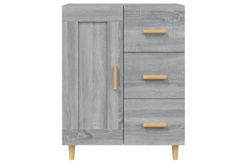 beBasic Senkki harmaa Sonoma 69,5x34x90 cm tekninen puu - Harmaa - Säilytys - Säilytyskalusteet - Senkki