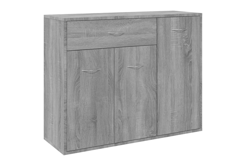 beBasic Senkki harmaa Sonoma 88x30x70 cm tekninen puu - Harmaa - Säilytys - Säilytyskalusteet - Senkki
