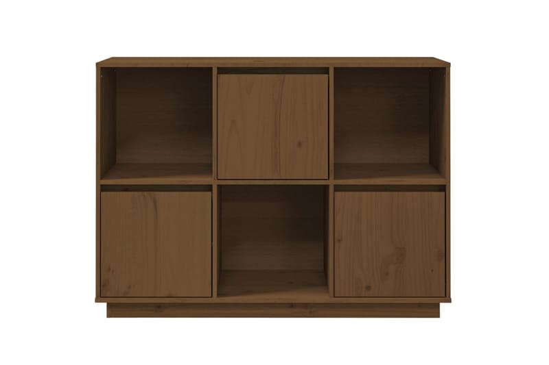 beBasic Senkki hunajanruskea 110,5x35x80 cm täysi mänty - Ruskea - Säilytys - Säilytyskalusteet - Senkki