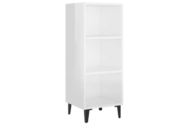 beBasic Senkki korkeakiilto valkoinen 34,5x32,5x90 cm tekninen puu - Valkoinen - Säilytys - Säilytyskalusteet - Senkki