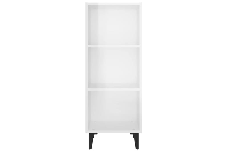 beBasic Senkki korkeakiilto valkoinen 34,5x32,5x90 cm tekninen puu - Valkoinen - Säilytys - Säilytyskalusteet - Senkki