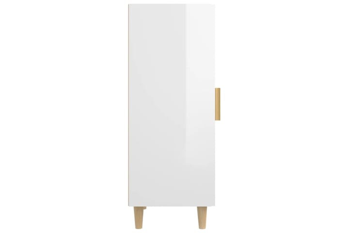 beBasic Senkki korkeakiilto valkoinen 34,5x34x90 cm tekninen puu - Valkoinen - Senkki