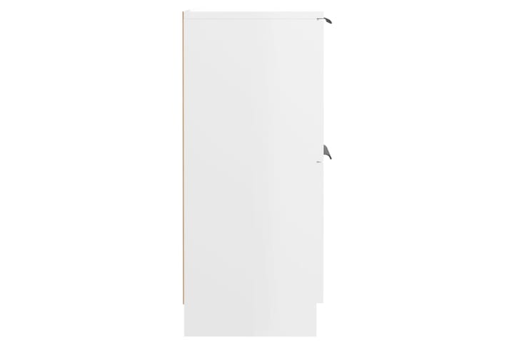 beBasic Senkki korkeakiilto valkoinen 60x30x70 cm tekninen puu - Valkoinen - Senkki