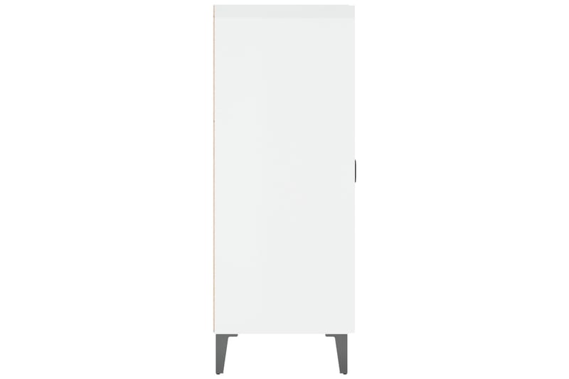beBasic Senkki korkeakiilto valkoinen 69,5x34x90 cm tekninen puu - Valkoinen - Säilytys - Säilytyskalusteet - Senkki