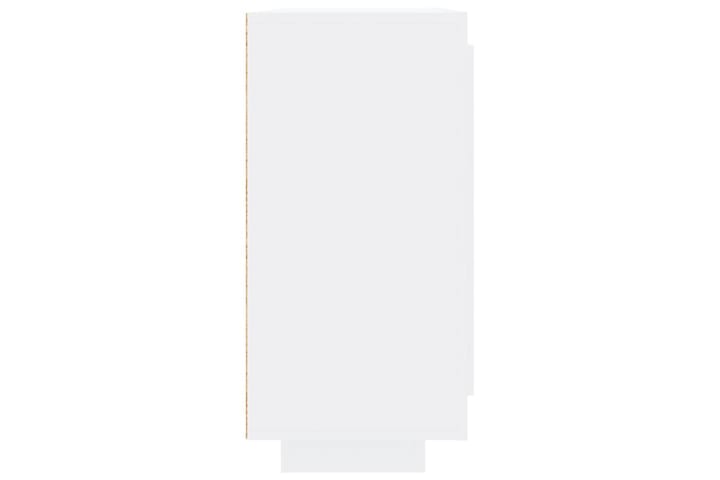 beBasic Senkki korkeakiilto valkoinen 92x35x75 cm tekninen puu - Valkoinen - Senkki