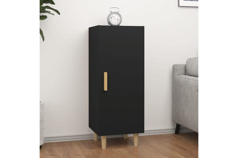 beBasic Senkki musta 34,5x34x90 cm tekninen puu - Musta - Säilytys - Säilytyskalusteet - Senkki