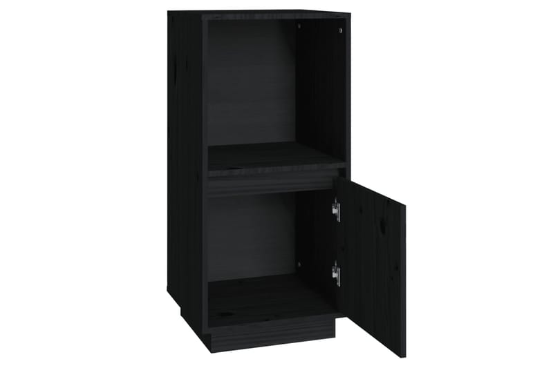 beBasic Senkki musta 38x35x80 cm täysi mänty - Musta - Säilytys - Säilytyskalusteet - Senkki