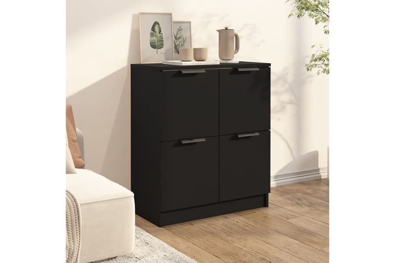 beBasic Senkki musta 60x30x70 cm tekninen puu - Musta - Säilytys - Säilytyskalusteet - Senkki