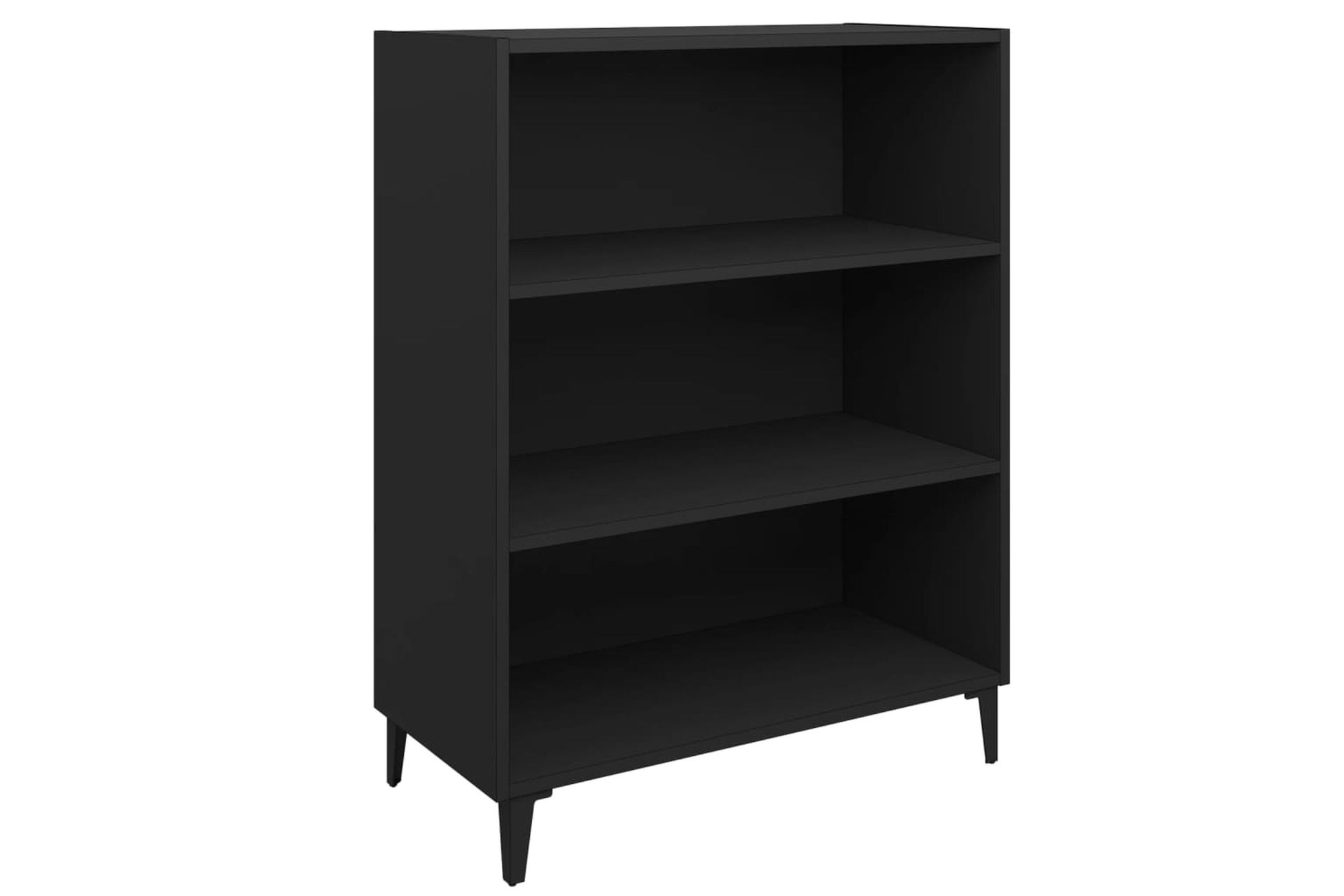 beBasic Senkki musta 69,5x32,5x90 cm tekninen puu - Musta - Säilytys - Säilytyskalusteet - Senkki