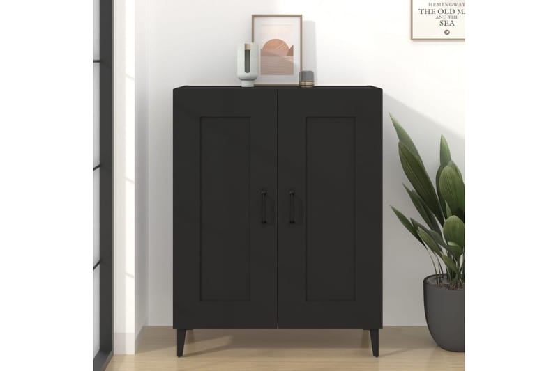 beBasic Senkki musta 69,5x34x90 cm tekninen puu - Musta - Säilytys - Säilytyskalusteet - Senkki