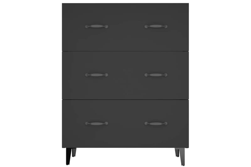 beBasic Senkki musta 69,5x34x90 cm tekninen puu - Musta - Säilytys - Säilytyskalusteet - Senkki