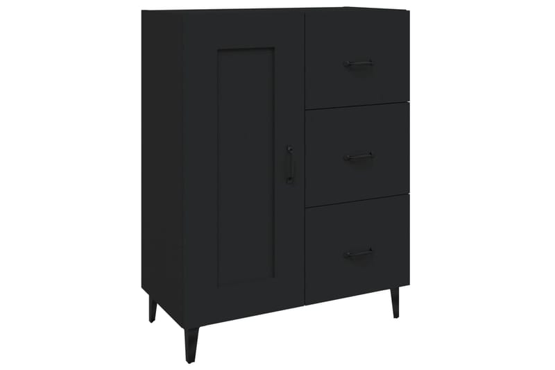 beBasic Senkki musta 69,5x34x90 cm tekninen puu - Musta - Säilytys - Säilytyskalusteet - Senkki