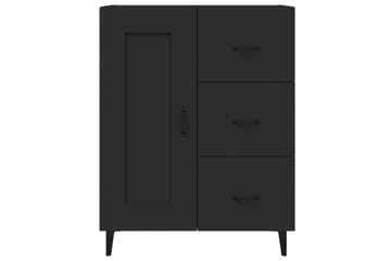 beBasic Senkki musta 69,5x34x90 cm tekninen puu - Musta - Säilytys - Säilytyskalusteet - Senkki