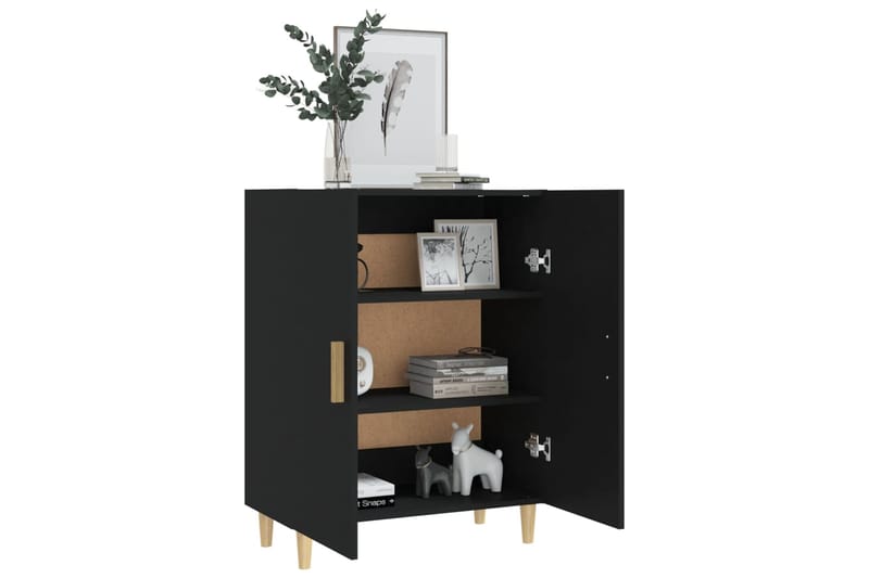 beBasic Senkki musta 70x34x90 cm tekninen puu - Musta - Säilytys - Säilytyskalusteet - Senkki