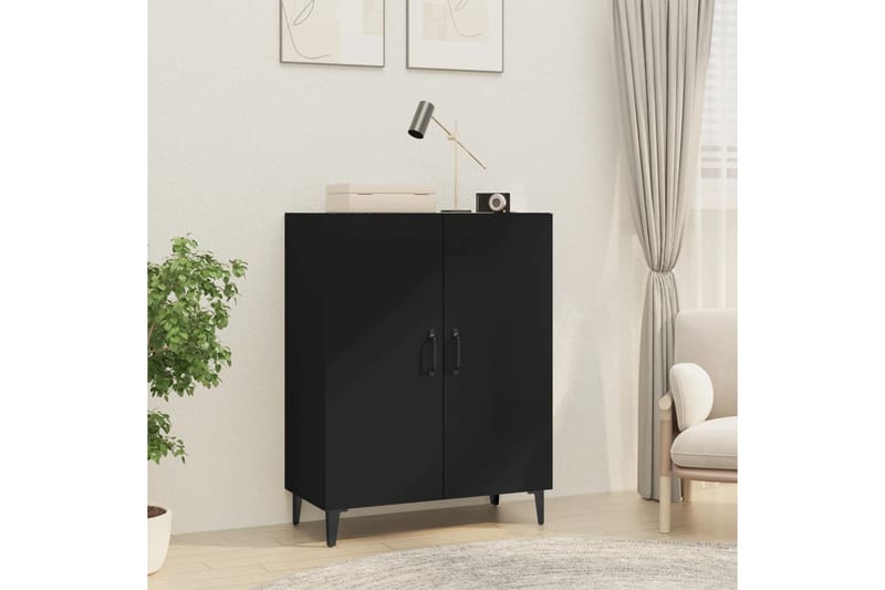 beBasic Senkki musta 70x34x90 cm tekninen puu - Musta - Säilytys - Säilytyskalusteet - Senkki