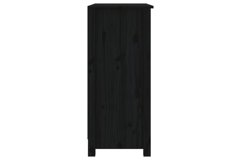 beBasic Senkki musta 70x35x80 cm täysi mänty - Musta - Säilytys - Säilytyskalusteet - Senkki