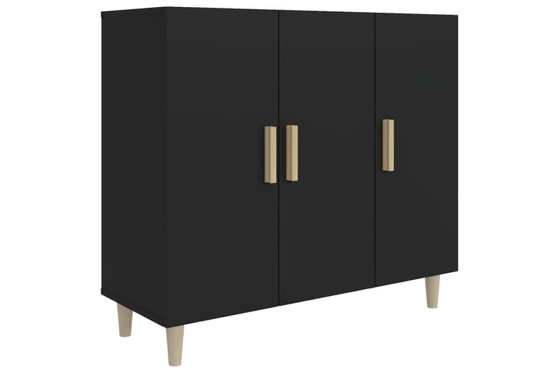 beBasic Senkki musta 90x34x80 cm tekninen puu - Musta - Säilytys - Säilytyskalusteet - Senkki