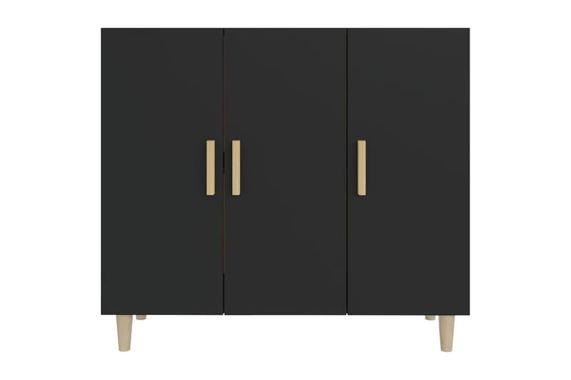beBasic Senkki musta 90x34x80 cm tekninen puu - Musta - Säilytys - Säilytyskalusteet - Senkki