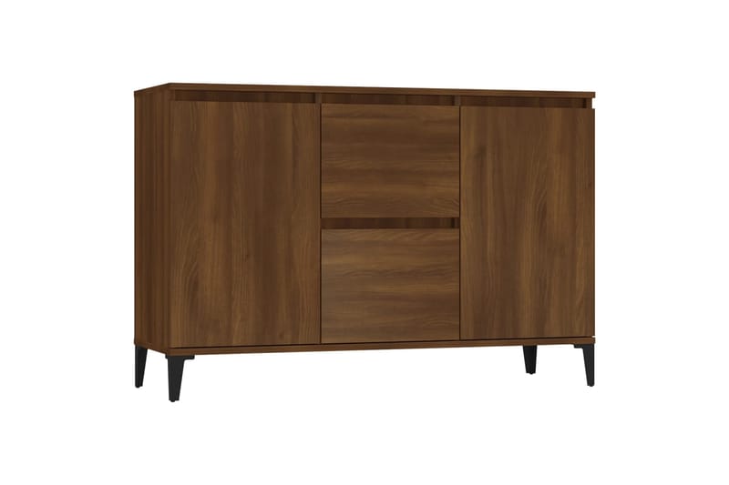 beBasic Senkki ruskea tammi 104x35x70 cm tekninen puu - Ruskea - Säilytys - Säilytyskalusteet - Senkki