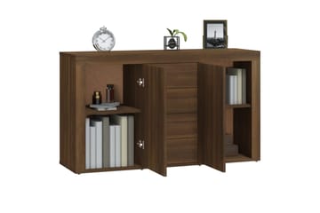 beBasic Senkki ruskea tammi 120x36x69 cm tekninen puu - Ruskea - Säilytys - Säilytyskalusteet - Senkki