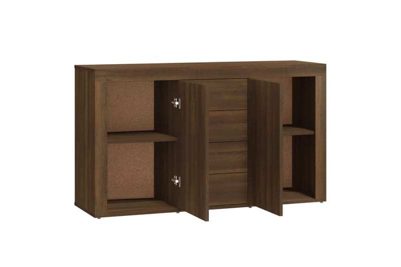 beBasic Senkki ruskea tammi 120x36x69 cm tekninen puu - Ruskea - Säilytys - Säilytyskalusteet - Senkki