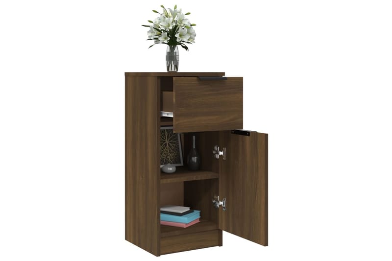 beBasic Senkki ruskea tammi 30x30x70 cm tekninen puu - Ruskea - Säilytys - Säilytyskalusteet - Lipasto