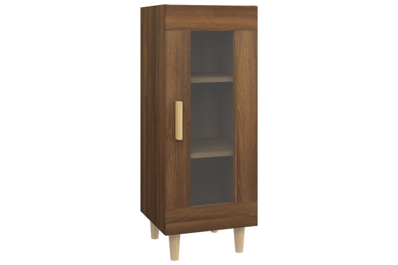 beBasic Senkki ruskea tammi 34,5x34x90 cm tekninen puu - Ruskea - Säilytys - Säilytyskalusteet - Senkki