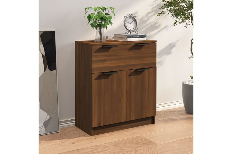 beBasic Senkki ruskea tammi 60x30x70 cm tekninen puu - Ruskea - Säilytys - Säilytyskalusteet - Lipasto