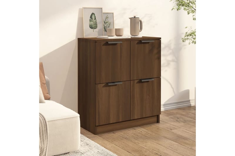 beBasic Senkki ruskea tammi 60x30x70 cm tekninen puu - Ruskea - Säilytys - Säilytyskalusteet - Lipasto