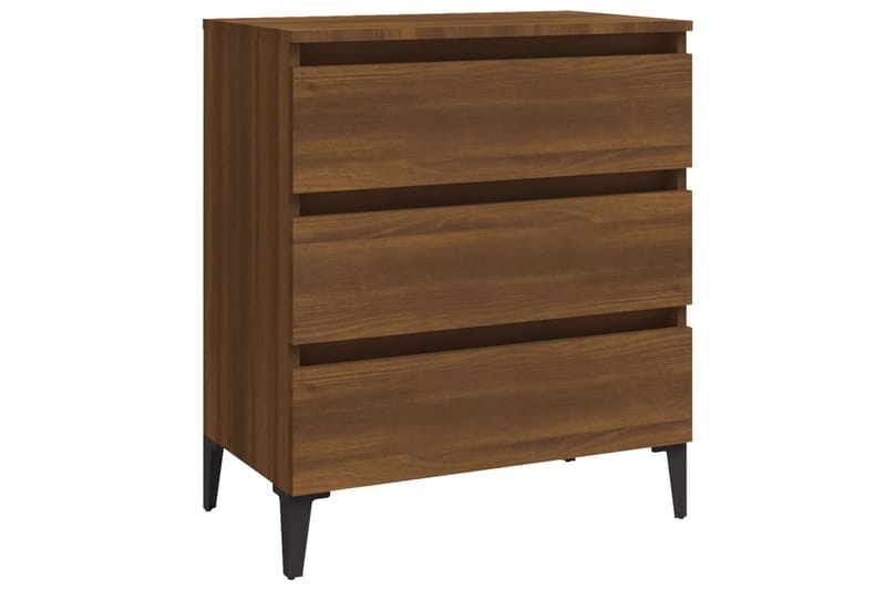beBasic Senkki ruskea tammi 60x35x69 cm tekninen puu - Ruskea - Säilytys - Säilytyskalusteet - Senkki