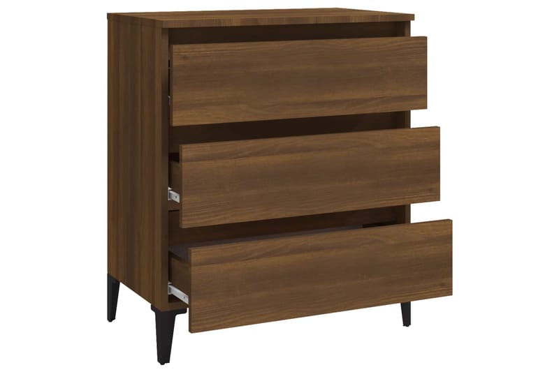beBasic Senkki ruskea tammi 60x35x69 cm tekninen puu - Ruskea - Säilytys - Säilytyskalusteet - Senkki
