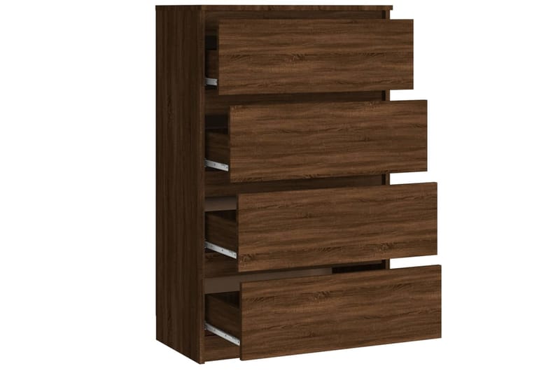 beBasic Senkki ruskea tammi 60x35x98,5 cm tekninen puu - Ruskea - Säilytys - Säilytyskalusteet - Lipasto