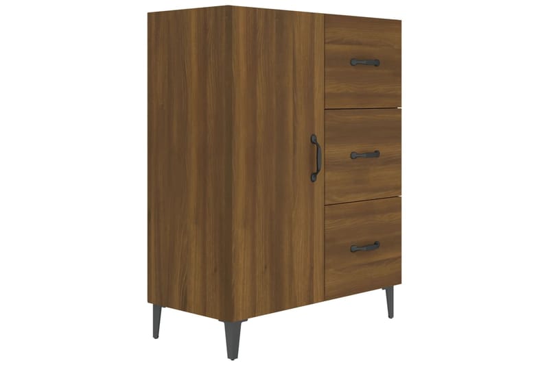 beBasic Senkki ruskea tammi 69,5x34x90 cm tekninen puu - Ruskea - Säilytys - Säilytyskalusteet - Lipasto