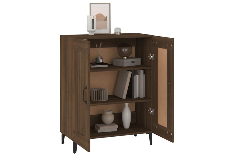 beBasic Senkki ruskea tammi 69,5x34x90 cm tekninen puu - Ruskea - Säilytys - Säilytyskalusteet - Lipasto