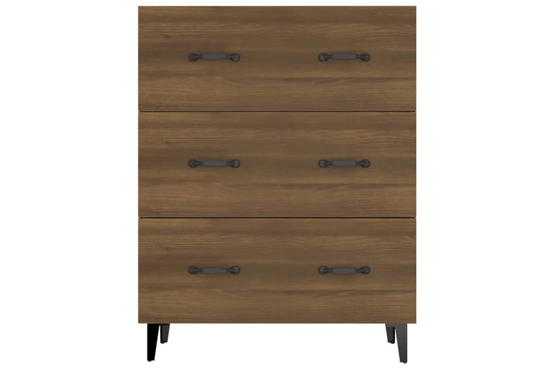 beBasic Senkki ruskea tammi 69,5x34x90 cm tekninen puu - Ruskea - Säilytys - Säilytyskalusteet - Senkki