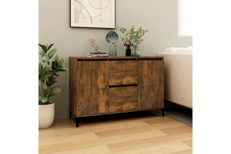 beBasic Senkki savutammi 104x35x70 cm tekninen puu - Ruskea - Säilytys - Säilytyskalusteet - Senkki