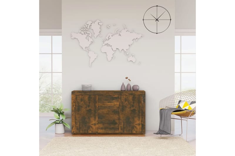beBasic Senkki savutammi 120x36x69 cm tekninen puu - Ruskea - Säilytys - Säilytyskalusteet - Senkki