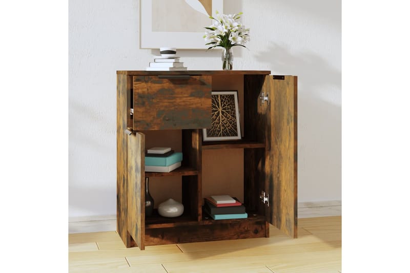 beBasic Senkki savutammi 60x30x70 cm tekninen puu - Ruskea - Säilytys - Säilytyskalusteet - Senkki