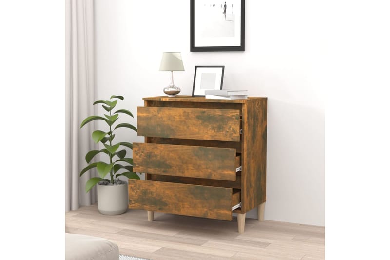 beBasic Senkki savutammi 60x35x69 cm tekninen puu - Ruskea - Säilytys - Säilytyskalusteet - Lipasto