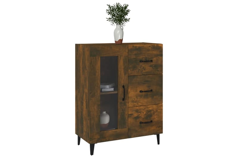 beBasic Senkki savutammi 69,5x34x90 cm tekninen puu - Ruskea - Säilytys - Säilytyskalusteet - Senkki