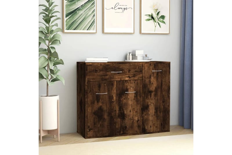 beBasic Senkki savutammi 88x30x70 cm tekninen puu - Ruskea - Säilytys - Säilytyskalusteet - Senkki