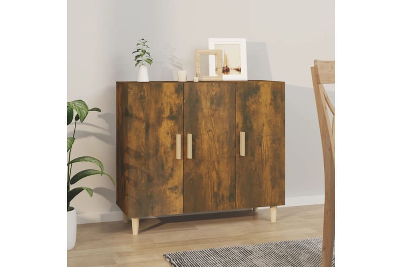 beBasic Senkki savutammi 90x34x80 cm tekninen puu - Ruskea - Säilytys - Säilytyskalusteet - Senkki