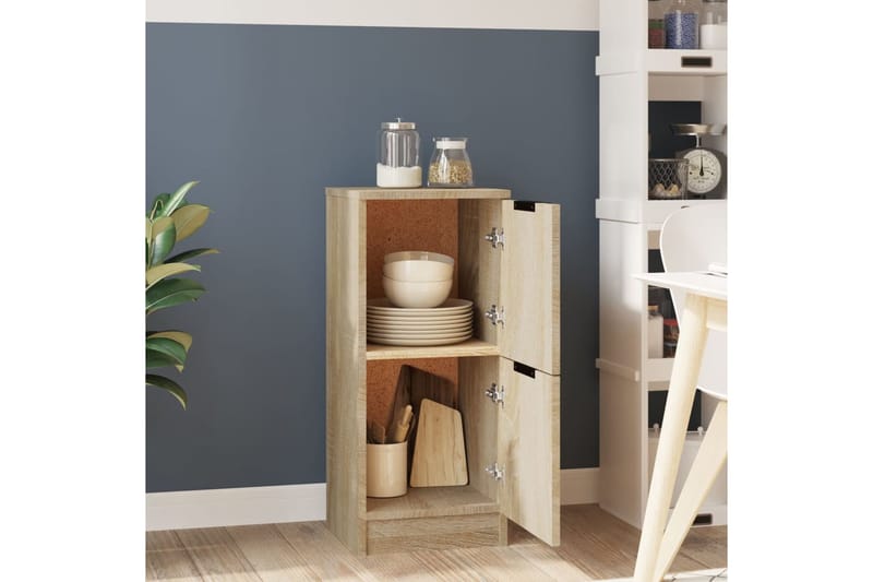 beBasic Senkki Sonoma-tammi 30x30x70 cm tekninen puu - Ruskea - Säilytys - Säilytyskalusteet - Lipasto